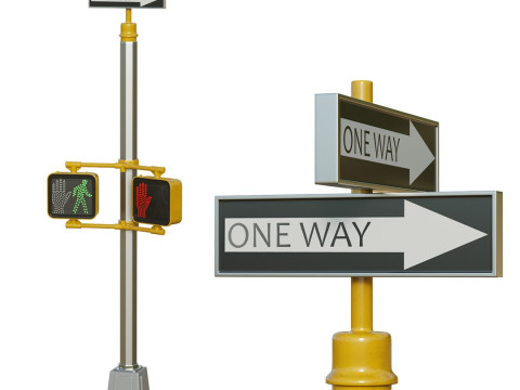 Traffic Sign 01 3D Model