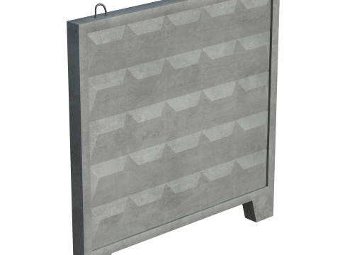 Concrete Wall Model 3D