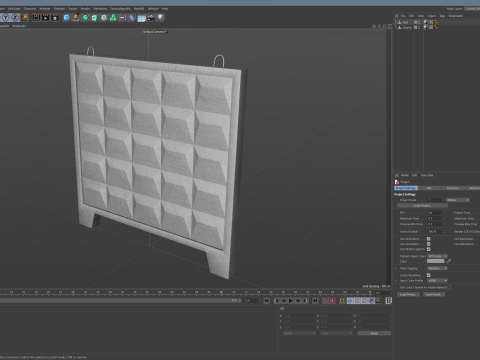Concrete Wall Model 3D