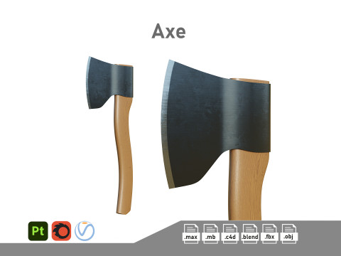 Axe PBR 3D Model