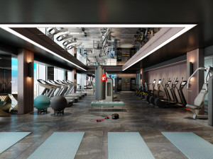 hotel fitness 3D Модель