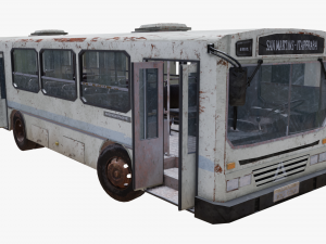 old bus - pbr 3D-Modell