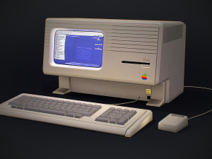apple macintosh xl old computer low-poly 3D Модель