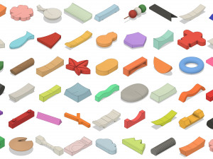 over 40 chopstick rests Modelo de Impressão 3D