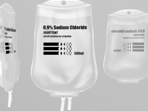 iv bag 500ml 3D Модель