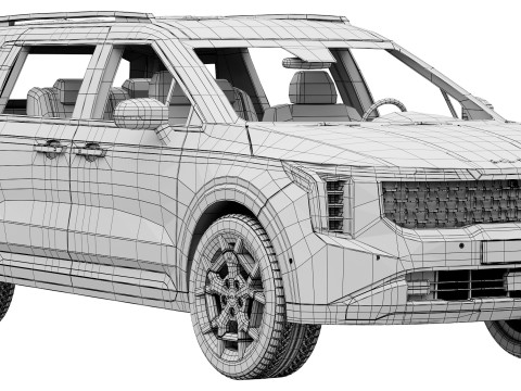 Kia Carnival 2025 3D-Modell