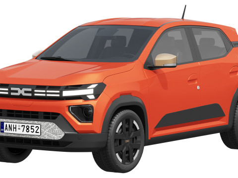 Dacia Spring 2025 3D 模型