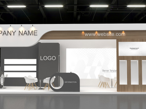 3D Exhibition Booth Model Model 3D