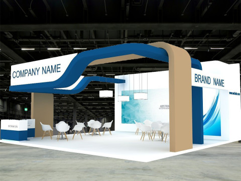 Exhibition booth tradeshow 3D Model