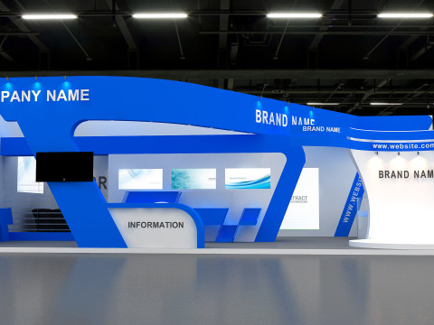 3D Exhibition Booth Design 3D Model