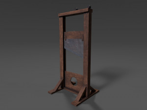 guillotine low-poly 3D Модель