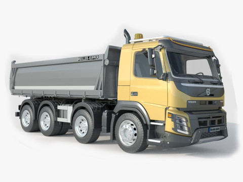 Volvo FMX 500 Billencs Dump Truck Modèle 3D