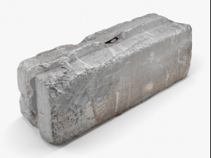 concrete block - 8k scan 3Dモデル