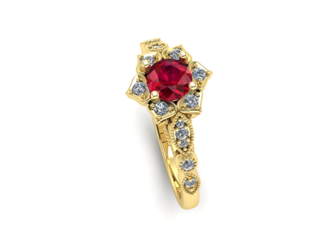 415 Female ring Model do druku 3D