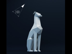 dog doberman 3D Model