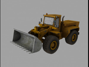 megrat front loader 3D मॉडल