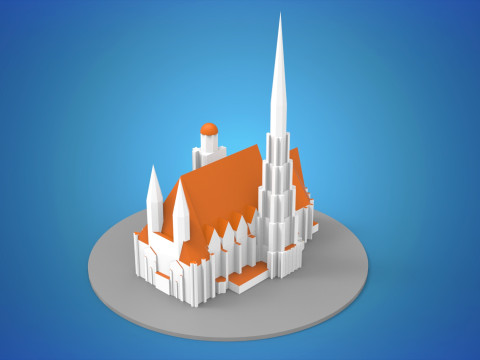 St Stephens Cathedral Wien Modello 3D