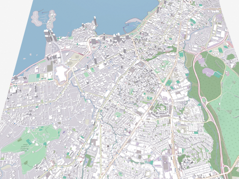 Cityscape Panama City 3D Модель