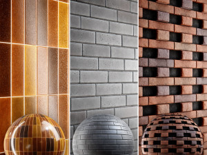 Brick 4K Materials V2-1 - 3 materials CG Dokuları