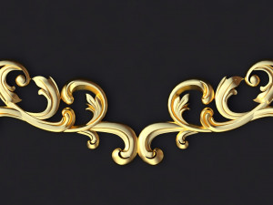 Central decor ornament for furniture 3Dモデル