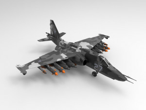 Sukhoi Su-25 Modelo 3D