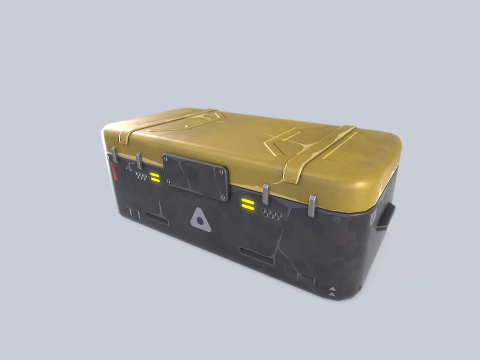 Scifi loot box 3D Model