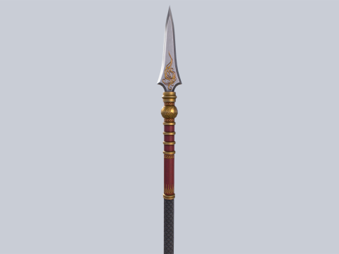Draconic spear 3D Model