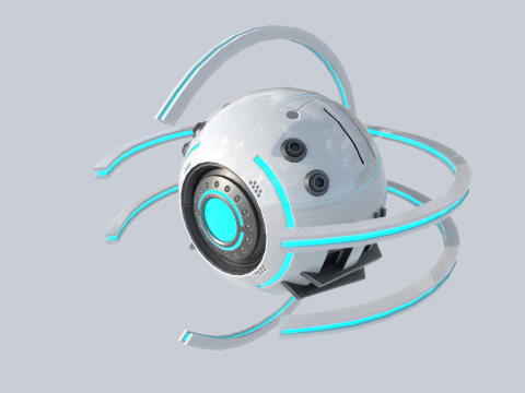 Sphere ship 3D Model