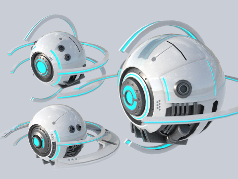 Sphere ship collection 3D Model