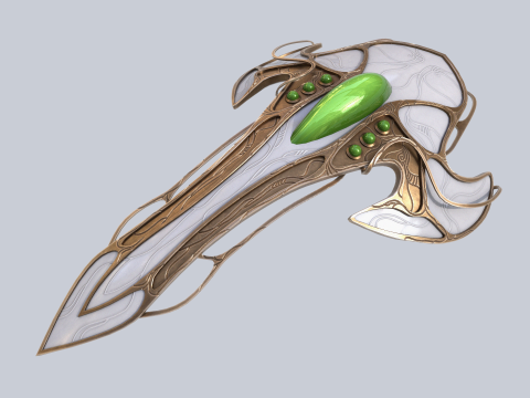 Alien spacecraft 3D Model