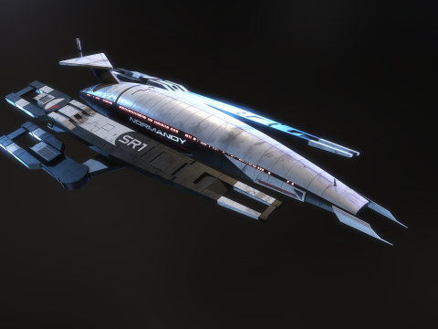 SR1 Normandy Mass Effectc Modelo 3D