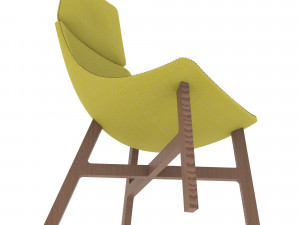 chair in yellow 3D Модель