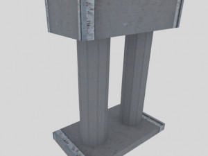 miramar bridge concrete slabs 3D Модель