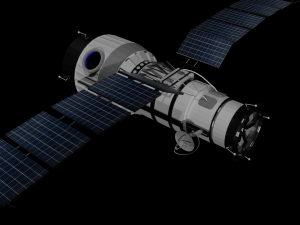 satlite low poly Model 3D