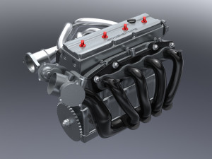 ic inline 4 dohc vvt engine Modelo 3D