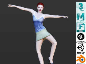 30 DANCE ANIMATIONS 3D Модель
