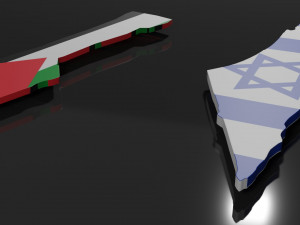 Israel - gaza 3D Map 3Dモデル