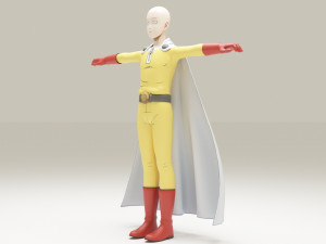 Saitama - One Punch Man Modelo 3D