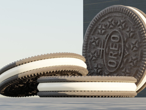 Three Oreos Modelo 3D