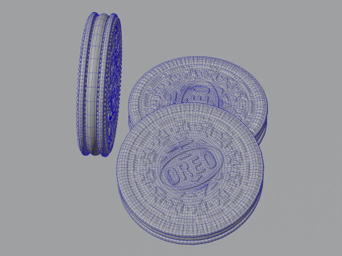 Three Oreos Modelo 3D