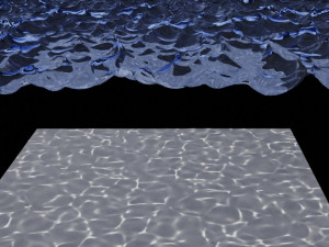 caustic with ocean modifier shader light path no voronoi node cycles 3D Модель