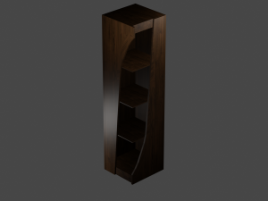 Curved shelf 3D 모델