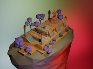 temple 3D Модель