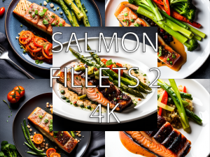 Salmon Fillets 2 Pack 4K CG Texturen