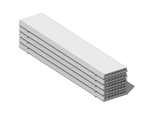 Precast Slab Deposit - Revit Family 3Dモデル