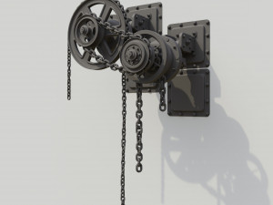 Gears on the wall 3D Модель