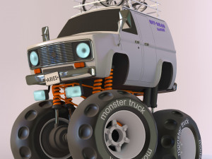 Monster truck 3D Модель
