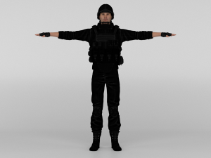 Commando 3D Model