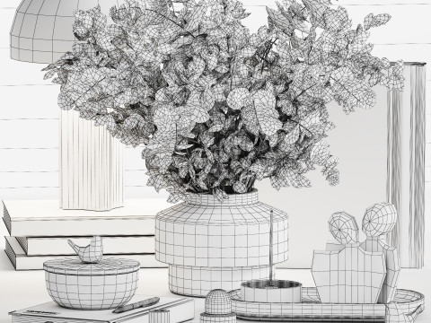 Decorative Set 026 3D-Modell