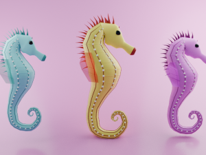 Sea horse 3D Модель